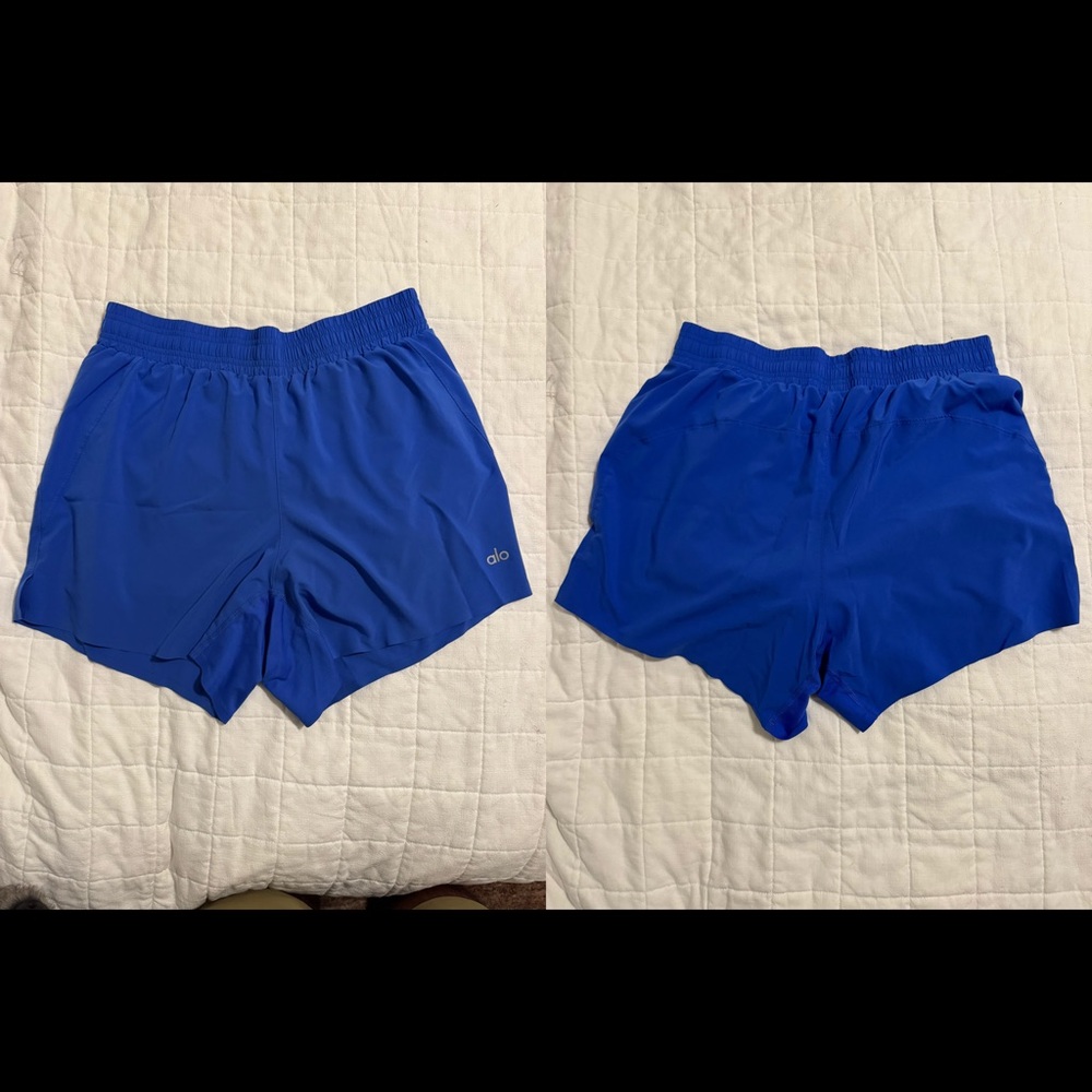 Alo Blue Adapt Running Shorts 5” w/Liner